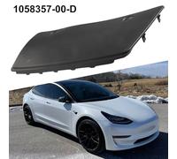 Honseadek Rear Bumper Tow Hitch Cover Cap for Model X 2016-21 | Compatible with OEM 1058357-00-D | Black Plastic Direct Fit Replacement