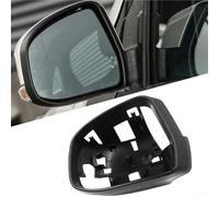 Honseadek Rear View Wing Mirror Housing Cover Set ABS Black Without Floor Lamp Hole Compatible with For Focus MK2 MK3 and For MK4 Driver and Passenger Side