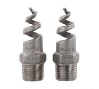 Honseadek Removal Steel Spiral Atomizing Nozzle for Industrial Cleaning Plus Dust Stainless Pattern Anticlogging Having 120° for Angle Spray Machi (3 over 8)