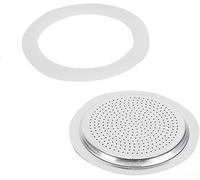 Honseadek Replacement Gasket Seal For Coffee Espresso Moka Stove Pot Top Silicone Rubber, Available In Multiple Size Options(12 cup+sieve)