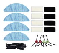 Honseadek Replacement Parts Set for Cecotec for Conga Robot Vacuum Including Side Brushes Mop Cloths Filter Roller Brush Compatible with Pet Max