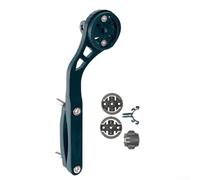 Honseadek Road Bike Computer Mount Bracket, Aluminium Alloy Handlebar Holder, for Cateye with Light Stand Black 150mm(Left Mounting)