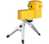 Honseadek Rotating Optical Level with Tripod - Adjustable Angle | Projection Horizontal Vertical Diagonal Lines LED Illuminated Dual Level Bubble ABS Material Portable Folding Kit