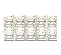 Honseadek S Shape Ornament Holders A Set Of 50 Clear Hooks To Securely Hang Your Holiday Favorites On The Tree(A)