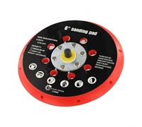 Honseadek Sander Backing Pad 6 Inch with 17 Holes for Ventilated Sanding, 5/16-24 Threaded Orbital Sander Replacement Plate, High Plastic Grinding Disc(1pc)