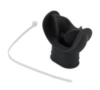 Honseadek Scuba Regulator Mouthpiece Cover Silicone Holder Retainer Clip Diving Second Stage Protector Snorkel Mouth Guard Underwater Breathing(Black)