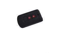 Honseadek Silicone Key Case Cover for Mitsubishi for ASX for OUTLANDER for ECLIPSE for PAJERO L200 Lancer Remote - Car Key Protector, Black, Material