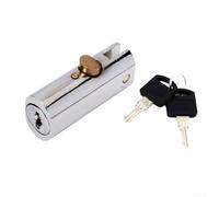 Honseadek Sliding Cabinet Lock Cylinder With 2 Keys, Zinc Alloy Construction For Durability, Designed For Furniture Security In Offices And Homes(A)