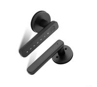 Honseadek Smart Handle Door Lock Featuring Fingerprint, Password and Card-Unlock Modes, One-Grip Easy-Entry, Smart Integration for Home and Office Safety(Basic)