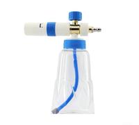 Honseadek Snap-on Foam Sprayer High Pressure Car Washer Cleaner with 360 Degree Rotation, Adjustable Spray Modes and Foam Ratio Control Knob for Auto Detailing, 1L Capacity(Blue-White)