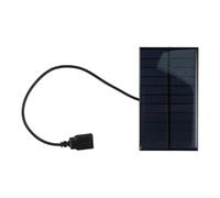 Honseadek Solar Panel Power Bank 5V 2W USB Mobile Phone Charger Portable Charging Board with DC USB Interface for Smart Phones Outdoor Activities
