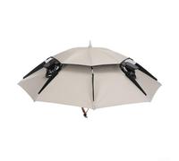 Honseadek Solar Powered Fishing Umbrella Hat with Cooling Fan, Foldable Double Layer UV Protection for Lake or River Outdoor Angling and Camping Trips(D)
