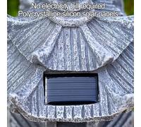 Honseadek Solar-Powered Zen Pagoda Lamp - Elegant Resin Garden Statue & Pathway Light, Stone Finish, Automatic Dusk-to-Dawn Illumination, For Ideal for Courtyards &(HIGH TOP LIGHTS)