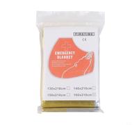 Honseadek Solar Space Blanket - Survival Thermal Insulation Blanket for First Aid Safety, Outdoor Camping, Hiking, and Mountaineering, Made of(Gold （160 * 210cm）)