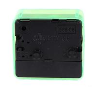 Honseadek Square Alarm C Pvc Clock for Bedside - Battery-powered Quartz -up Clock with Beeping for Sound for Easy-to-read Display Loud Construction Crystal (GREEN)