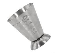 Honseadek Stainless Steel 75ml Jigger Measure Cup with Dual Scale oz/ml for Cocktail, Spirit, Mixed Drinks - Compatible with Bar Tools for H