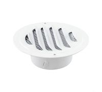 Honseadek Stainless Steel Wall Vent Cover Round Exhaust Fan Grille Anti Debris Mesh Screen External Air Brick Guard For Kitchen Bathroom(150)