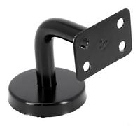 Honseadek Stair Handrail Bracket for Wall Mount Banister Support, Black Stainless Steel Rail Holder, Strong Hardware for Home Staircase and Balustrade Installation in(60x60mm)
