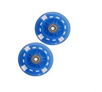Honseadek Steel 80mm Scooters for Pu Inline Skates Led 2pcs Wheels Bearings Scooter Carbon For Elite and Having Flash Replacement Wheels (BLUE)