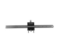 Honseadek Steel Ruler Positioning Block with 300mm Rule, Aluminum Alloy Marking Gauge for Woodworking, Right Angle Scriber Line Tool for DIY Furniture Repair(B)
