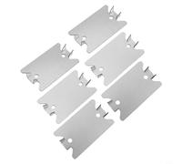 Honseadek Steel Stud Nail Plates - 50-Pack Galvanized Metal Cable Protectors, 1.5 x 2.5 Inches, Rustproof Safety Plates for Electrical Wiring and Plumbing in