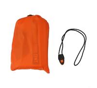 Honseadek Survival Tent Waterproof Lightweight PE Outdoor Camping Shelter with Whistle Rope Storage Bag for Hiking Disaster Relief First Aid Orange