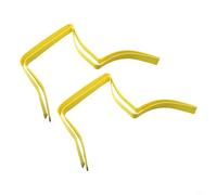 Honseadek Taekwondo Colored Ranking Belt for Martial Arts Training, 280cm Cotton Polyester Grading Belt Display Set of 2, Red/Yellow/White/Black(Yellow)