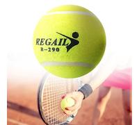 Honseadek Tennis Training Ball High Bounce Practice Ball Rubber Felt Construction for Dogs Pets Outdoor Sports Physical Exercise Fluorescent Yellow 6.4cm
