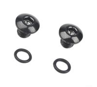 Honseadek Ti Alloy Brake Bleed Screw,M5x5 Oil Disc Brake | Screw,Bicycle Hydraulic Brake Cap,Integral Brake Lever Screw,Cycling Brake System Seal,Lightweight Ti Brake