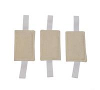 Honseadek Toddlers Light Sleepers 3x4 Inch Apricot Door Silencer Set Ternary Pack Cotton Linen Noise Reducing Door for Slam Stopper Cushions Prevent Locking for Safety