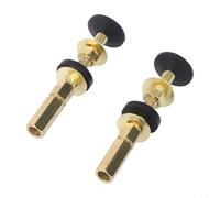 Honseadek Toilet Cistern Dual Pan Fixing Kit - Close Wc Installation Having for Rubber Grommets Carbon Steel Copper-plated Tank Screws to Coupling Bolts 2-pack