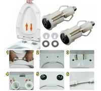 Honseadek Top-fix Toilet Nut Fixing Decorative Having Stainless Compact Wc Pan Installation - for Kit for Steel Screws Nylon Seat Covers Dura Blind Hole