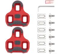 Honseadek Triangular Mounting System FOR Anti-Slip Cleats Compatible with Mountain Road For Bike Pedals, 0/4.5/9 Degree Float Options and Lightweight(Red sku)