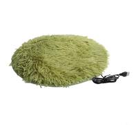 Honseadek USB Pet Electric Blanket, Soft Plush Pet Electric Blanket Heating Warming Blanket Cat Dogs Winter Mat 40 Cm, Soft Comfort Heated Pet Bed(Green)