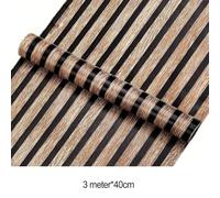 Honseadek Wood Slat Wallpaper Self and Removable for Easy Decor 40cm Width for Interior Applications (9)