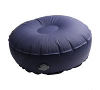 Honseadek Yoga Cushion, Inflatable Footrest, Lightweight Travel Pillow, Portable Fitness Support, Waterproof 40D Nylon, Compact Foldable Design(Dark blue)