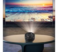 Honseadek YT200 Portable Mini Phone Projector ABS Compact Lightweight Mobile Connectivity Headphone Speaker Support 5V 2A Charging Home Travel Entertainment