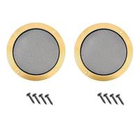 honseelia 2Pcs Speaker Grill Mesh, 6.5inch 184mm Car Speaker Cover Audio Speaker Guard Woofer Circle Metal Grille Subwoofer Protector