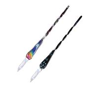 honselia 2Pcs Glass Dip Pen, Crystal Calligraphy Signature Pen Filling Ink Fountain Pen Rainbow Glass Pen with Gift Box