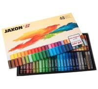 Honsell 47448 Jaxon Oil Pastels, Set of 48 in Cardboard Case, Brilliant, Lightfast Colours, Ideal for Artists, Hobby Painters, Children, School, Art Lessons, Free from Harmful Substances