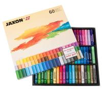 Honsell 47460 Jaxon Oil Pastel, Set of 60 in Cardboard Case, Brilliant, Lightfast Colours, Ideal for Artists, Hobby Painters, Children, School, Art Lessons, Free from Harmful Substances