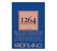 Honsell Fabriano 19100655 Bristol Pad 1264 4-Ply Glued 200 g/m² DIN A3 50 Sheets White Extra Smooth Paper Acid Ideal for All Drying Techniques and Light Wet Techniques