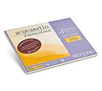 Honsell Fabriano Artistico Acquarello Watercolour, Extra White, Fine Grain Cold Pressed, 30.5 x 45.5 cm, 20 Sheets of 300 g/m², High-Quality Artist's Watercolour Cardboard, Pad Glued on 4 Sides