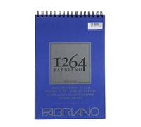 Honsell Fabriano Disegno Nero 19100651 Spiral Bound Sketch Pad 1264 200 g/m² DIN A4 40 Sheets Black Satin Paper with Medium Grain Acid- for All Drying Techniques