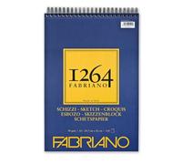 Honsell Fabriano Schizzi 1264 19100639 Sketch Paper with Spiral Head, 90 g/m², DIN A3, 120 Sheets Ivory White, Acid Lightly Grained for All Drying Techniques
