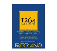 Honsell Fabriano Schizzi 19100633 Sketch Pad 1264 Glued at The Top 90 g/m² DIN A3 100 Sheets Ivory White Acid Lightly Grained for All Drying Techniques