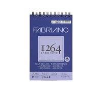 Honsell Fabriano Watercolour 19100648 Spiral Bound Sketch Pad 1264 300 g/m² DIN A5 20 Sheets Natural White Satin Paper with Medium Grain Acid for All Drying Techniques