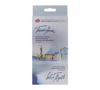 Honsell White Nights 80127 Watercolour Pencils Set of 24 in Cardboard Case, Wood-Packed Pencils with High Colour Brilliance, Soft Colour Spread, Water-Soluble