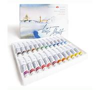 Honsell White Nights Artist Watercolour Paint Set of 24 x 10ml Tubes, Colourful, 10 ml (Pack of 24)