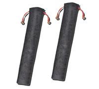 HONSHEN 6 Pack 13inch Long Folding Hand Fan bags,Black (Fan bags Black-13in-2p)